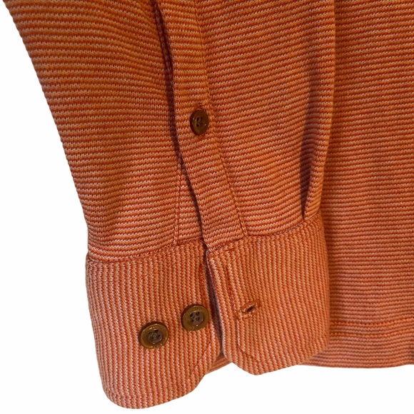 Men’s Rust Long Sleeves Polo Shirt Sweater Large - Picture 6 of 12